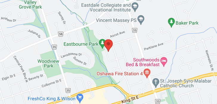 map of 167 EASTDALE ST